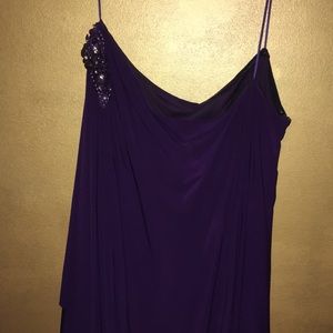 One shoulder cape sleeve midi dress